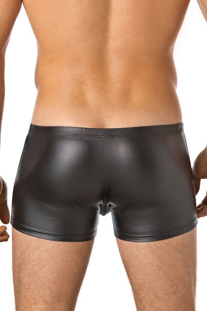 Men's Wetlook Boxer Shorts with Buttons