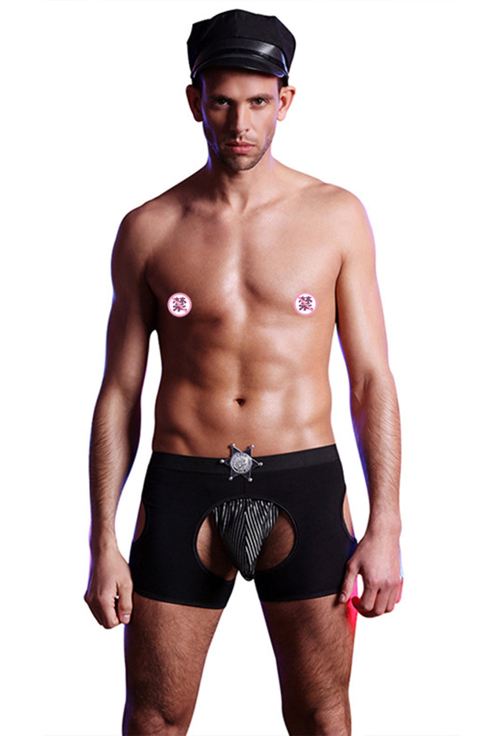 Jockstrap sexy policier pour homme